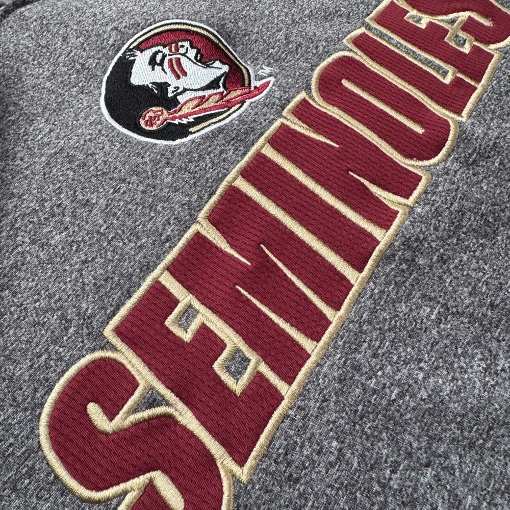 #9 Champion Florida State Seminoles Champion Elite FSU Seminoles Gray Hoodie - Picture 6 of 11